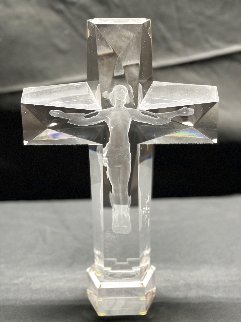 Cross of the Millennium I Deluxe Acrylic Sculpture 12 in 1995   Sculpture - Frederick Hart