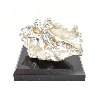 Genesis, Cast Bronze with Rare Silver Patina, 12 in, 1988 Sculpture - Frederick Hart