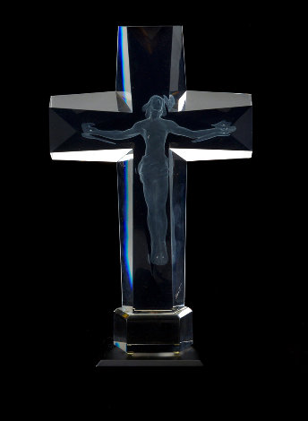 Cross of the Millennium Maquette DE Acrylic Sculpture 1995 12 in Sculpture - Frederick Hart