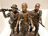 Three Soldiers Bronze Sculpture 1984 18 in Sculpture by Frederick Hart - 4