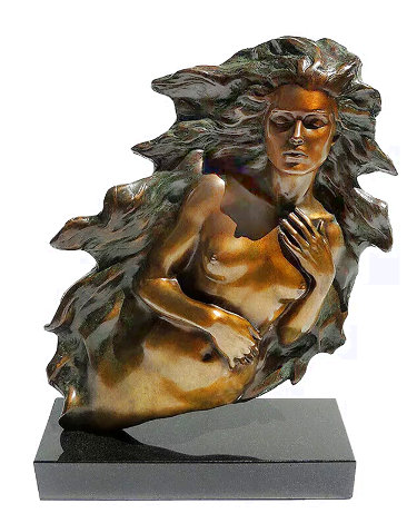 Awakening of Eve Bronze Sculpture 1994 17 in Sculpture - Frederick Hart