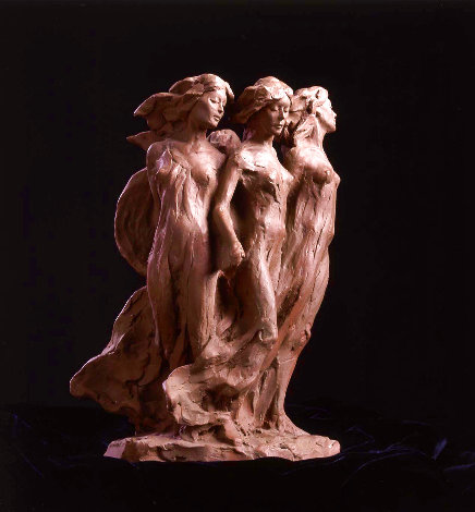 Daughters of Odessa Maquette Marble Sculpture 1993 12 in Sculpture - Frederick Hart