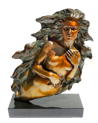 Awakening of Eve Bronze Sculpture 1994 17 in Sculpture - Frederick Hart