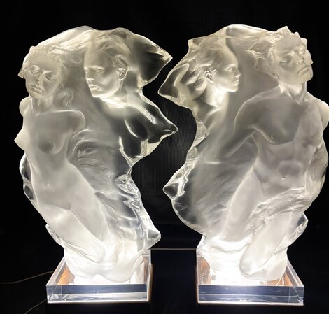 Duet (Half Life Size) AP - Set of 2 Acrylic Sculptures 1996 - 24 in Sculpture - Frederick Hart