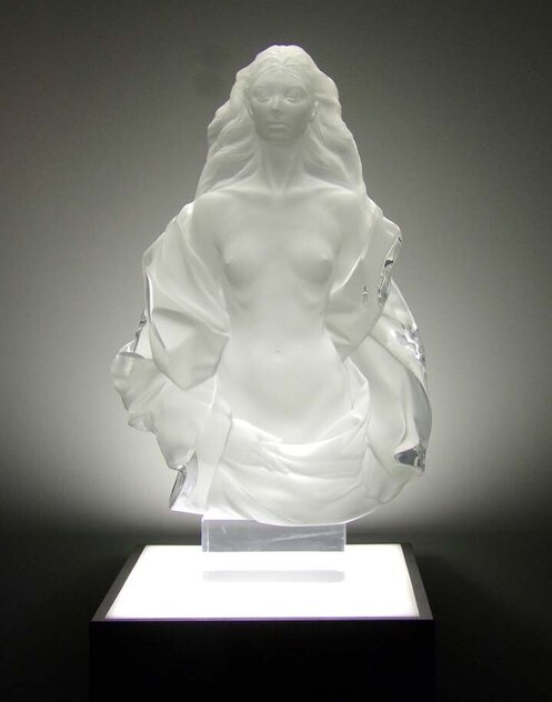 Fidelia Acrylic Sculpture 1988 22 in by Frederick Hart