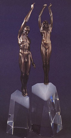 Ascent to Victory 1992 Bronze Sculpture 29 in Sculpture - Frederick Hart