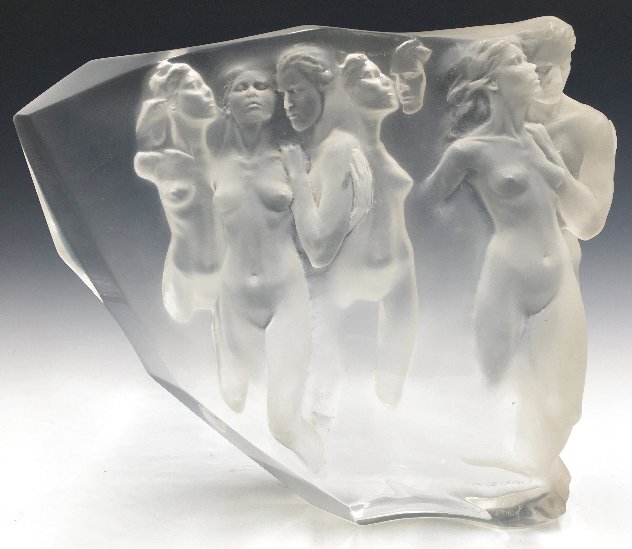 Gerontion Acrylic Sculpture 1982 12 in Sculpture by Frederick Hart