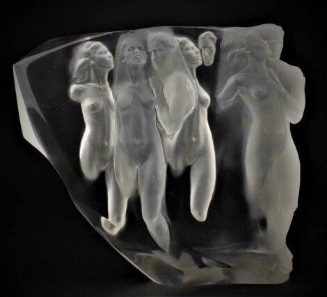 Gerontion Acrylic Sculpture 1982 12 in Sculpture - Frederick Hart