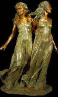 Sisters Bronze Three Quarter Life-Size Sculpture 1997 48 in Sculpture by Frederick Hart - 0