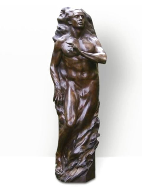 Adam Life Size Bronze Sculpture 2001 81 in  Sculpture by Frederick Hart