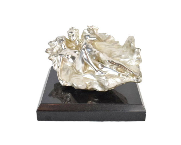 Genesis Silver Plated Bronze Sculpture 1988 12 in Sculpture by Frederick Hart