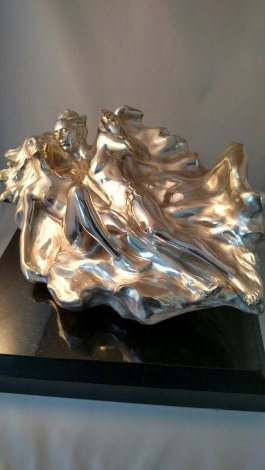 Genesis Silver Plate Bronze Sculpture 1988 12 in Sculpture - Frederick Hart