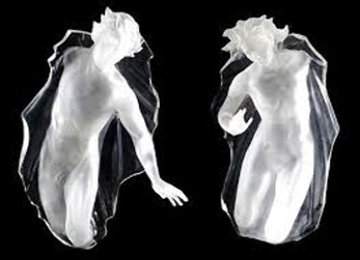 Sacred Mysteries: Female And Male, Set of 2 Acrylic Sculptures 1983 48 in Sculpture - Frederick Hart Sacred Mysteries: Female And Male, Set of 2 Acrylic Sculptures 1983 48 in Sculpture - Frederick Hart