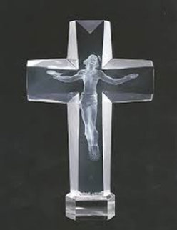 Cross of the Millennium I Acrylic Sculpture 1995 12 in Sculpture - Frederick Hart Cross of the Millennium I Acrylic Sculpture 1995 12 in Sculpture - Frederick Hart
