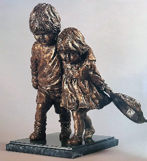 Best Friends Bronze Sculpture 1999 18 in Sculpture - Corinne Hartley Best Friends Bronze Sculpture 1999 18 in Sculpture - Corinne Hartley