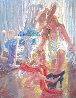 Shoe Fitting 24x20 Original Painting by Corinne Hartley - 2
