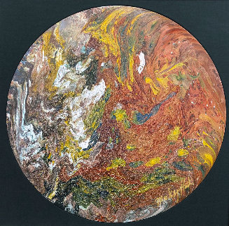Untitled (Painted Drum Head) 2016 34 in Original Painting - Mickey Hart Untitled (Painted Drum Head) 2016 34 in Original Painting - Mickey Hart