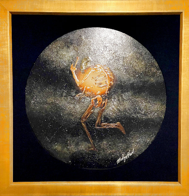 Skeleton Man 2016 39x39 Original Painting by Mickey Hart
