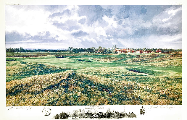 17th Hole at Royal St. Georges Golf Club 1993 - Golf Limited Edition Print by Linda Hartough