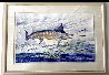 Flying Blue Watercolor 1997 40x55 Watercolor by Guy Harvey - 1