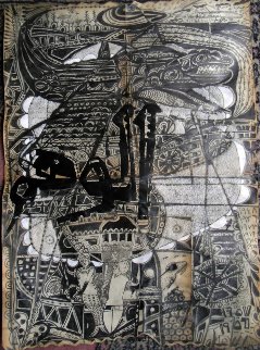 Illusions 2014 17x12 Original Painting - Fathi Hassan Illusions 2014 17x12 Original Painting - Fathi Hassan