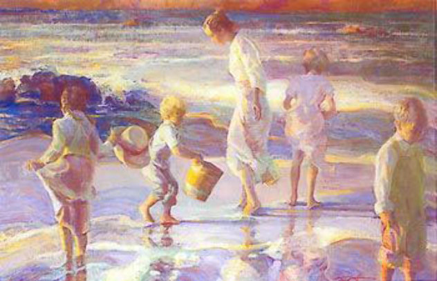 Frolicking at the Seashore 2001 Limited Edition Print by Don Hatfield
