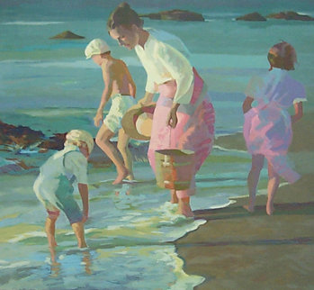 Searching For Shells  1988 Limited Edition Print - Don Hatfield