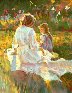 Afternoon Chat PP 1995 Limited Edition Print - Don Hatfield Afternoon Chat PP 1995 Limited Edition Print - Don Hatfield