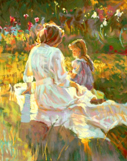 Afternoon Chat PP 1995 Limited Edition Print - Don Hatfield