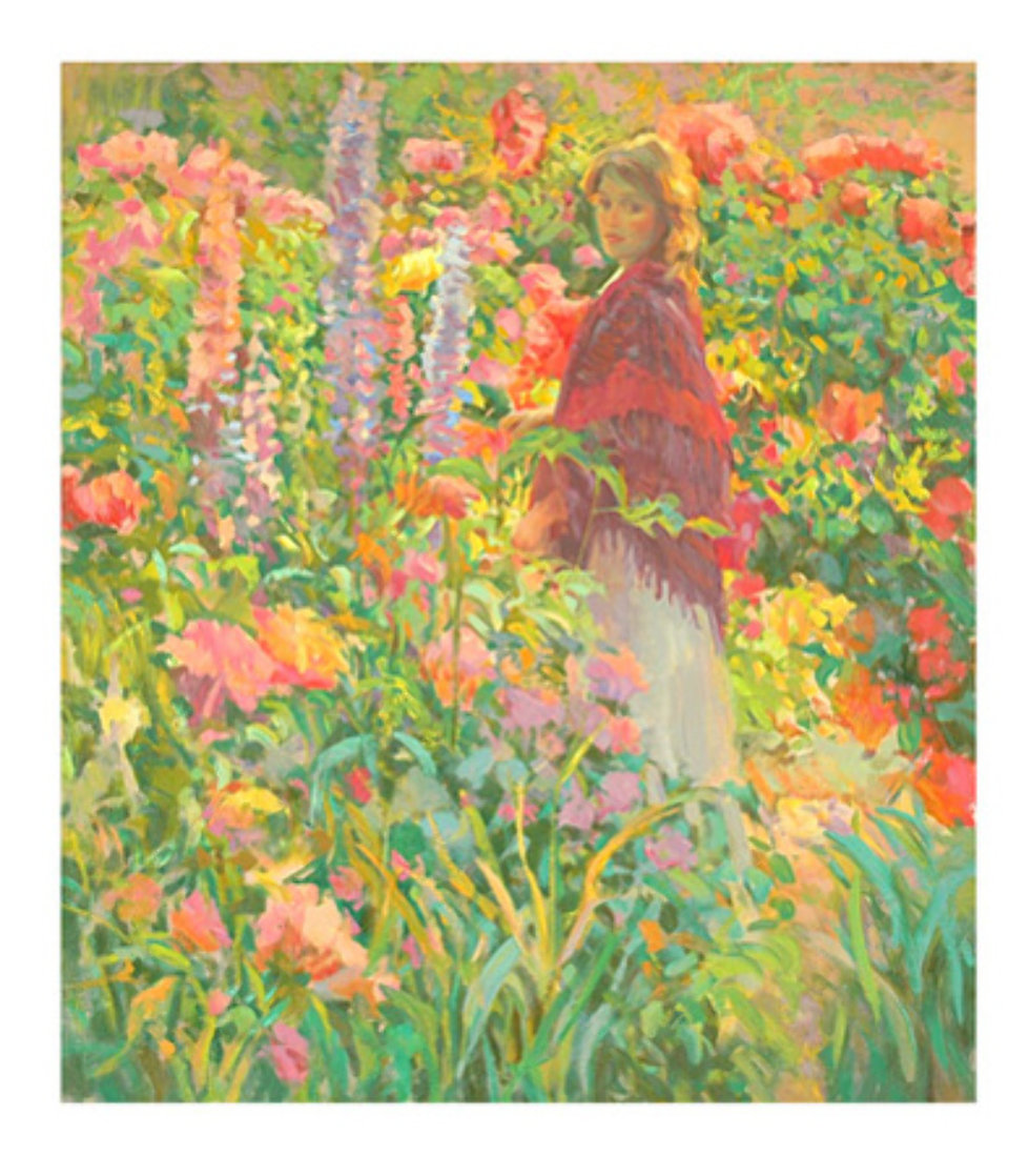 Private Garden 1998 Limited Edition Print by Don Hatfield Private Garden 1998 Limited Edition Print by Don Hatfield