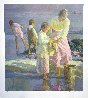 Playing at the Shore 1992 Limited Edition Print by Don Hatfield - 1