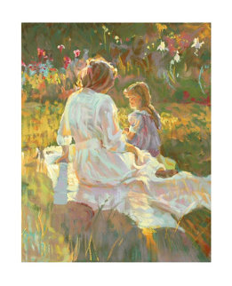 Afternoon Chat 1995 Limited Edition Print - Don Hatfield Afternoon Chat 1995 Limited Edition Print - Don Hatfield