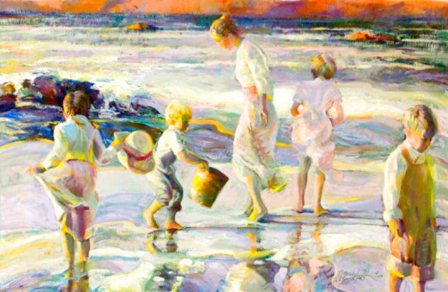 Frolicking at the Seashore 1998 Limited Edition Print by Don Hatfield