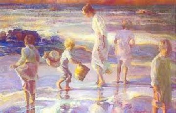 Frolicking At the Seashore 1998 Limited Edition Print - Don Hatfield