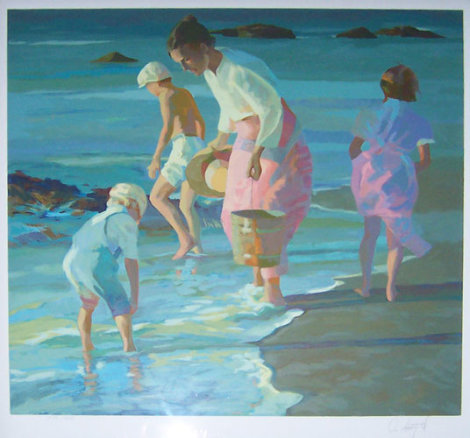 Searching For Shells 1988 Limited Edition Print - Don Hatfield