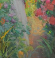 Garden Stroll 46x52 by Don Hatfield - For Sale on Art Brokerage