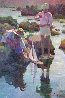 Launching the Boat  Painting 30x20 Original Painting by Don Hatfield - 0
