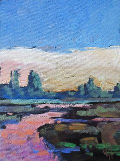 Western Landscape 12x9 Original Painting - William Hawkins Western Landscape 12x9 Original Painting - William Hawkins
