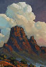 Untitled New Mexico Landscape 2019 14x11 Original Painting by William Hawkins - 1
