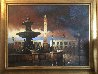 Rainy Evening Place De La Concorde 1997 39x49 Huge - Paris, France Original Painting by Max Hayslette - 1
