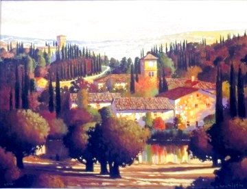 Tuscany in October Study 30x38 Limited Edition Print - Max Hayslette