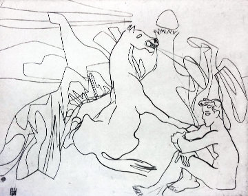 Facile Proie 1958 Limited Edition Print - Stanley Hayter Facile Proie 1958 Limited Edition Print - Stanley Hayter