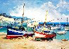 Puerto Pescadero en Campello 37x47 - Huge - El Campello - Spain Original Painting by Don Hazen - 0