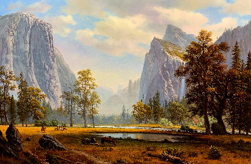 Yosemite Landscape Painting 33x46 Huge - California Original Painting - Ronnie Hedge