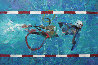 Swimmer 34 x 52 Olympic commission  for 100 year anniversary Original Painting by Robert Heindel - 0