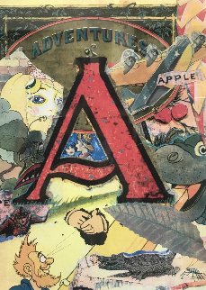 Love Letters: Letter A 1998 Limited Edition Print - Bruce Helander Love Letters: Letter A 1998 Limited Edition Print - Bruce Helander