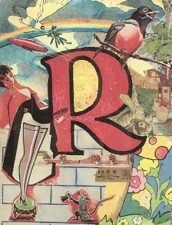 Love Letters: Letter R 1998 Limited Edition Print - Bruce Helander Love Letters: Letter R 1998 Limited Edition Print - Bruce Helander