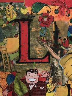Love Letters: Letter L 1998 Limited Edition Print - Bruce Helander Love Letters: Letter L 1998 Limited Edition Print - Bruce Helander
