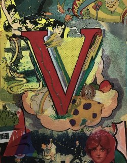 Love Letters: Letter V 1998 Limited Edition Print - Bruce Helander Love Letters: Letter V 1998 Limited Edition Print - Bruce Helander