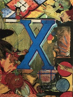 Love Letters: Letter X 1998 Limited Edition Print - Bruce Helander Love Letters: Letter X 1998 Limited Edition Print - Bruce Helander